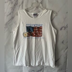 VTG 90s - SONOMA USA AMERICAN VOLUNTEER TANK TOP WOMENS LARGE